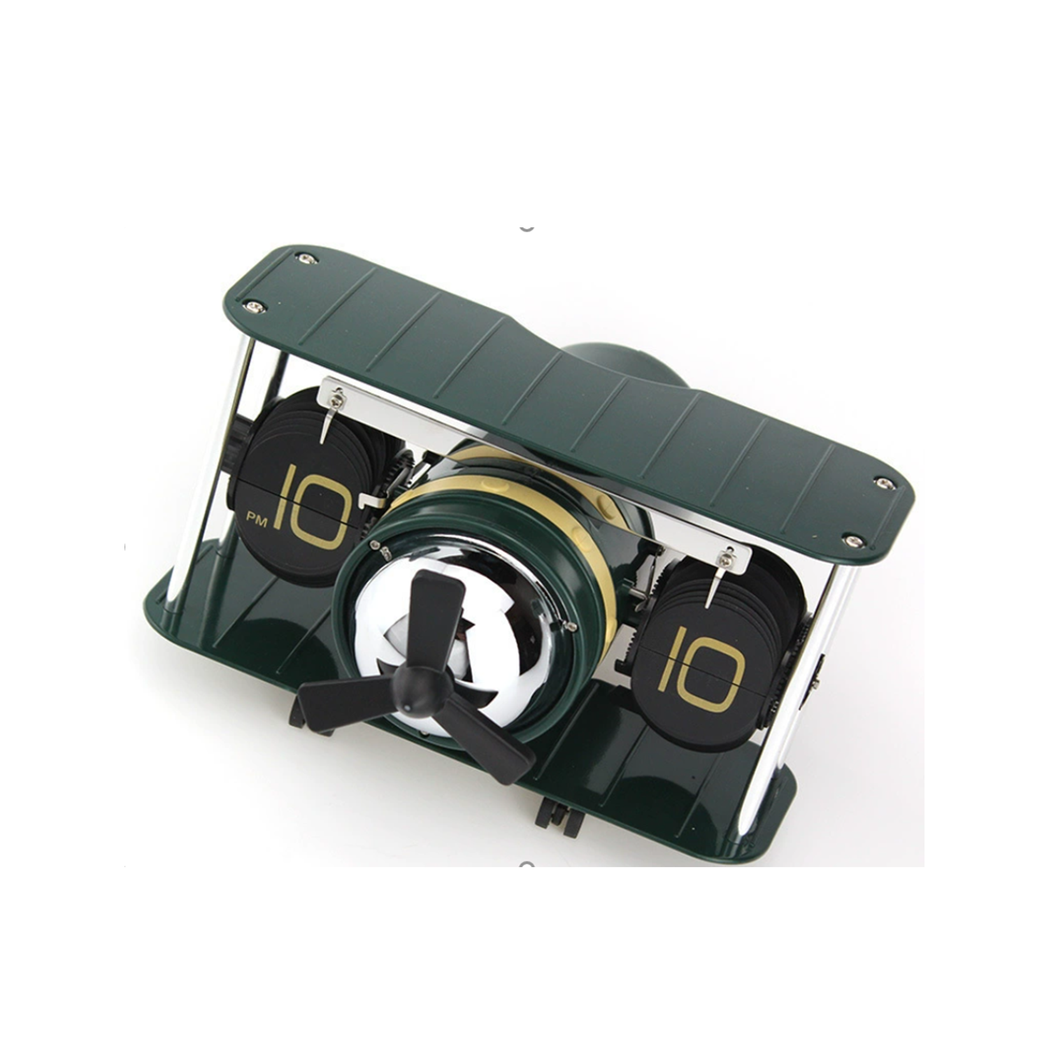 Kamiuzzly Galactic Art Sculpture Clock - Collector's Statue & Functional Desk Decor, Galaxy Series Black Display Piec