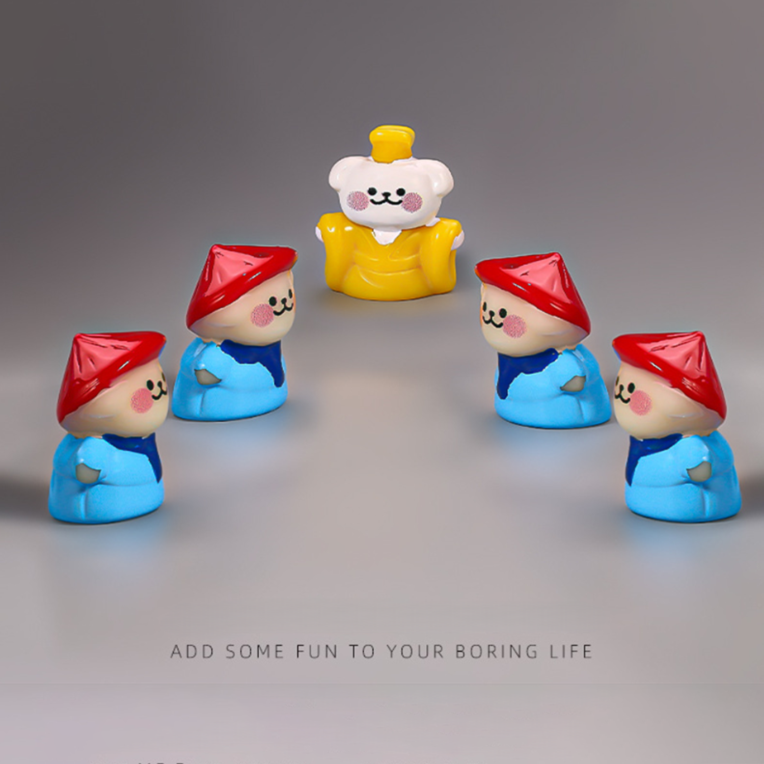 Kamiuzzly Cartoon Emperor - toy Cute Desktop Office Decor, Emotional Stress Relief Fidget Fun Gift