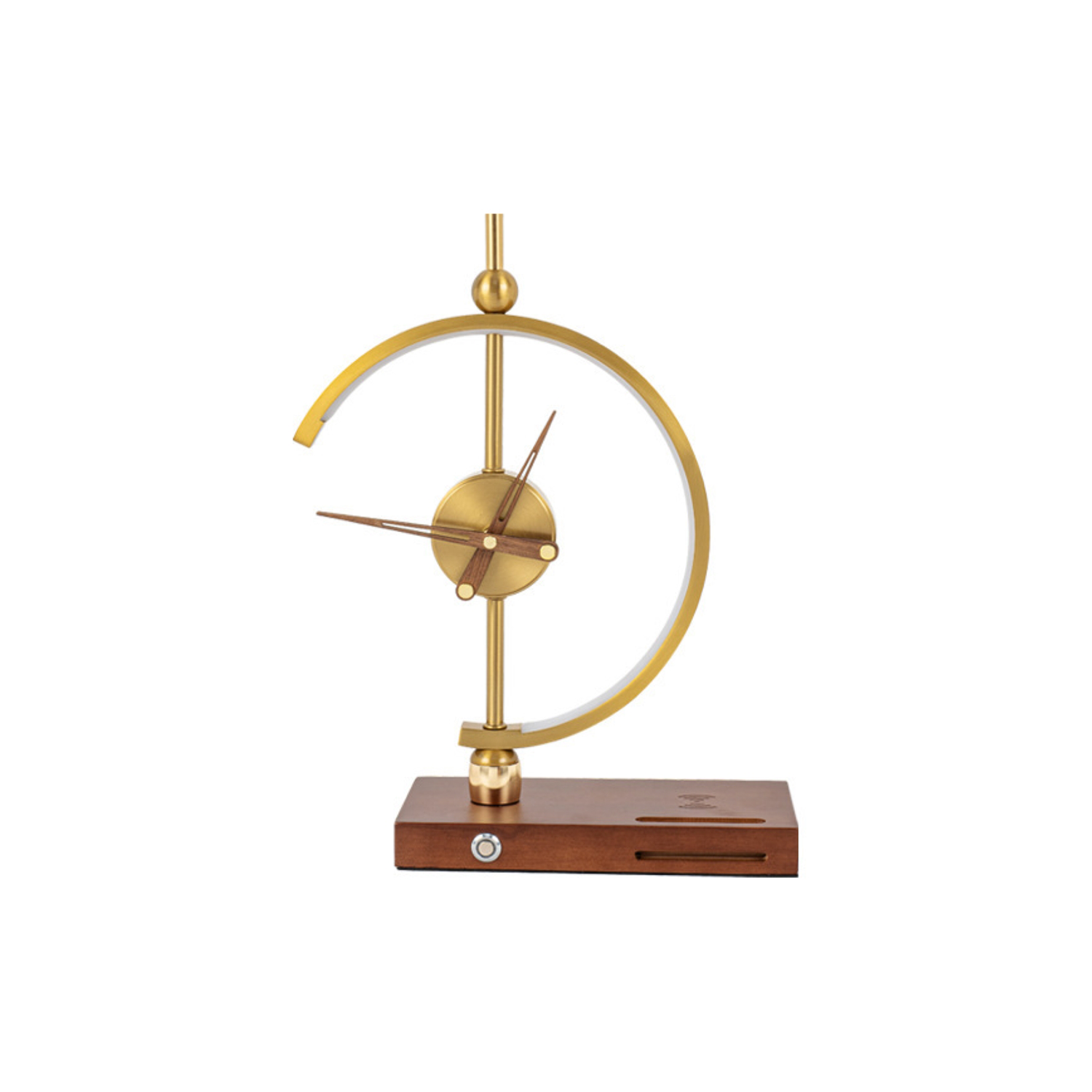 Kamiuzzly Smart Luxury Table Lamp: Soft Light, Creative Clock, USB Charging