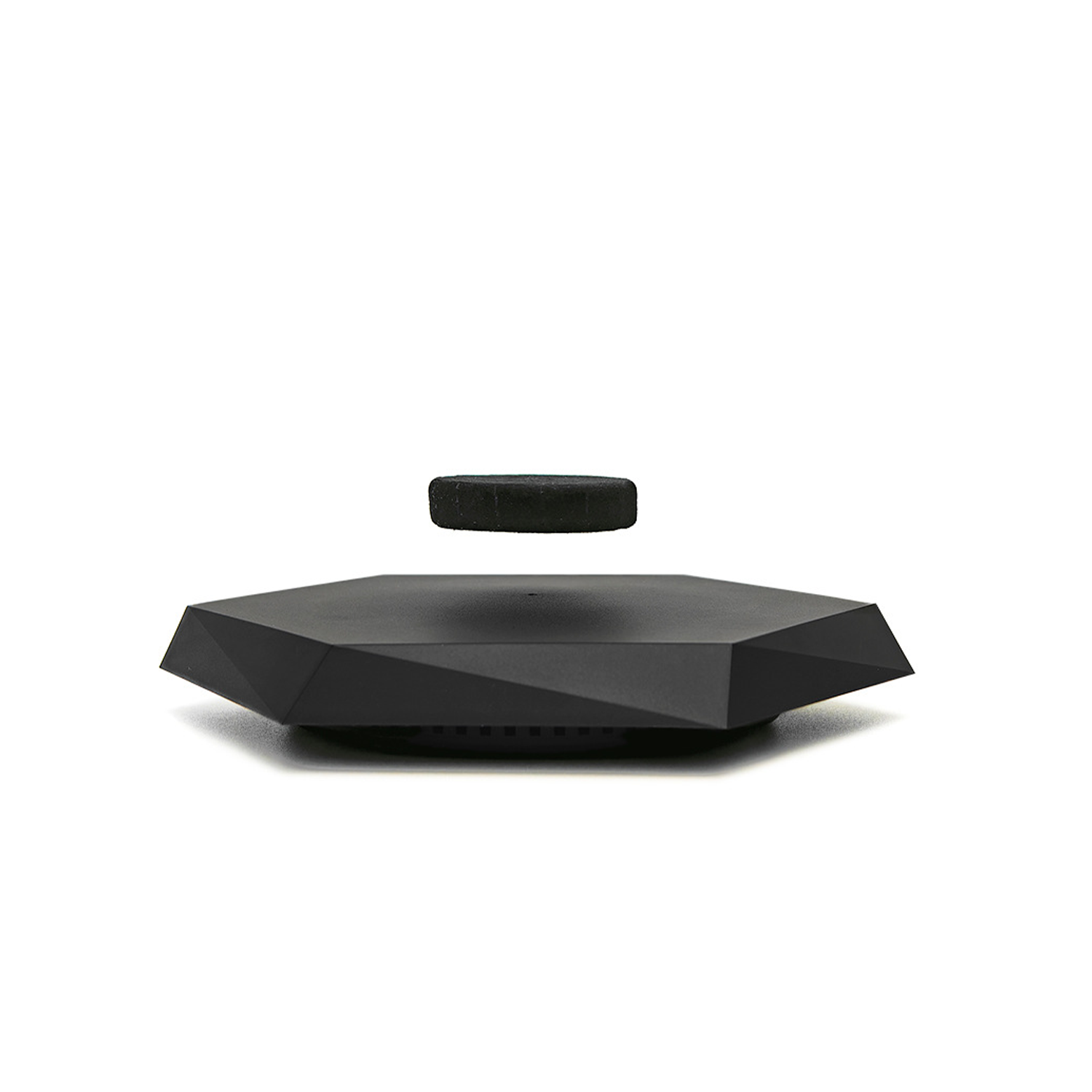 Kamiuzzly Magnetic Levitation Display Stand - Black Floating Shelf for Office Decor & Home Decoration, Modern Desktop Ornament