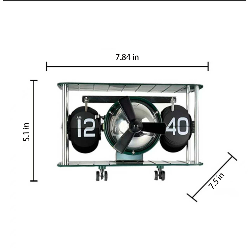 Kamiuzzly Galactic Art Sculpture Clock - Collector's Statue & Functional Desk Decor, Galaxy Series Black Display Piec