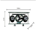 Kamiuzzly Galactic Art Sculpture Clock - Collector's Statue & Functional Desk Decor, Galaxy Series Black Display Piec