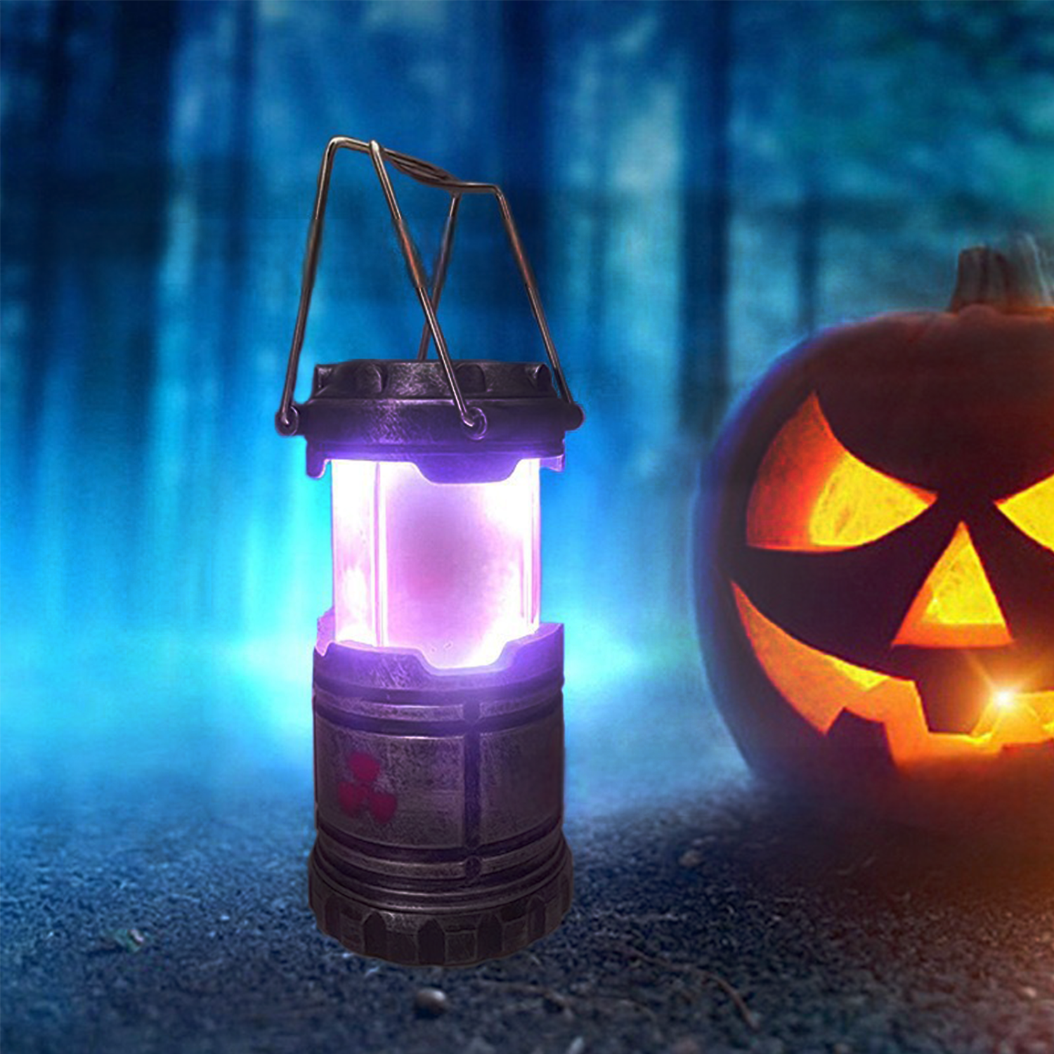 Kamiuzzly Nuclear Reactor Lantern, Vintage Post-Apocalyptic LED Decor Lamp, Portable Handheld Night Light Cosplay Camping, Unique Sci-Fi Gift for Gamers Collectors