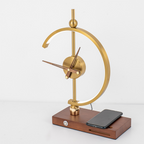 Kamiuzzly Smart Luxury Table Lamp: Soft Light, Creative Clock, USB Charging