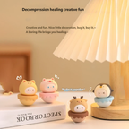 Kamiuzzly Cute Wobbly Figure - Stress Relief Desk Toy, Kawaii Office & Home Decoration