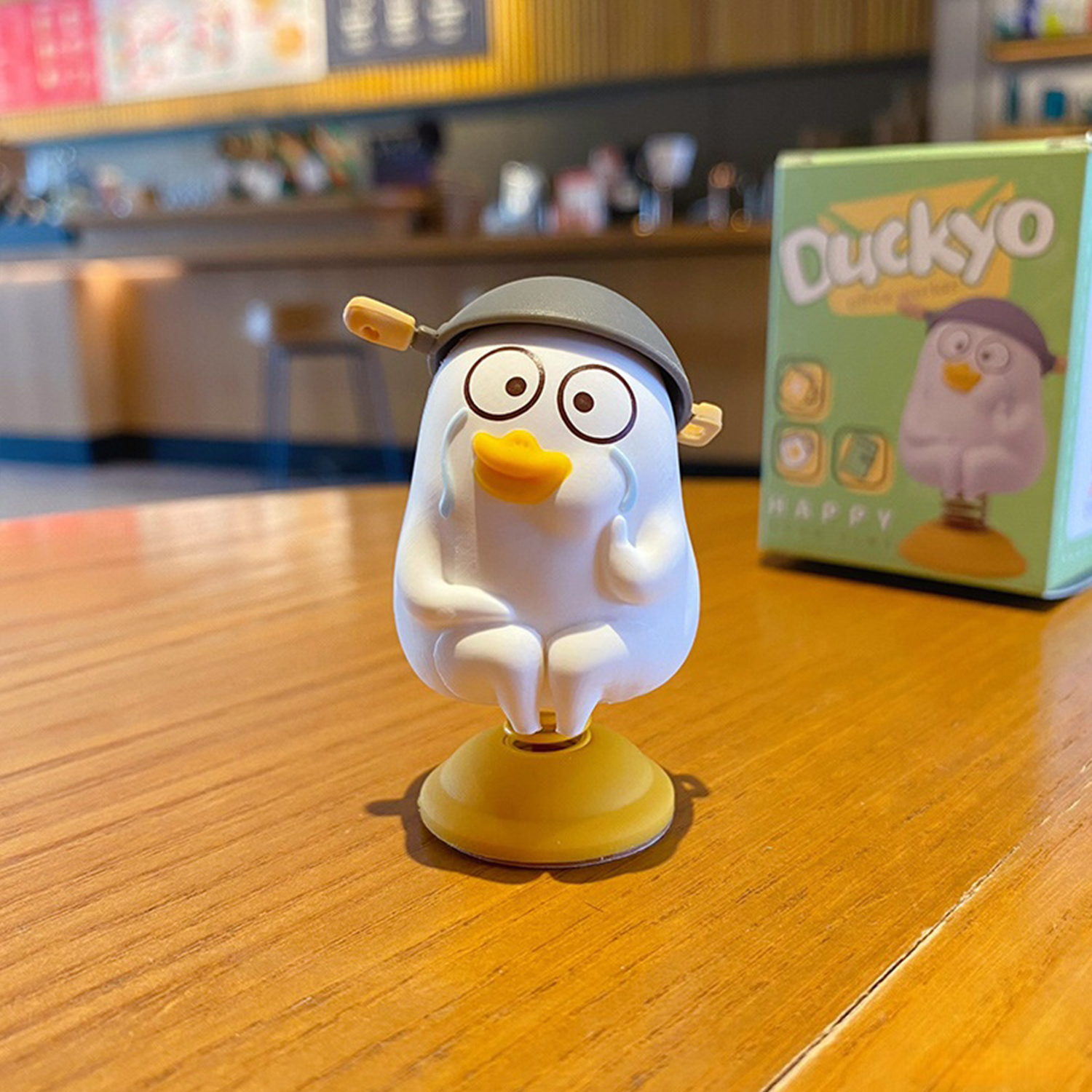 KamiuzzlyCute Handmade Duck Figurine - Office Desk Decor & Stress Relief Gift