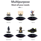 Kamiuzzly Black Magnetic Levitation Stand: Stable Floating 360° Rotation for Action Figure Display & Decoration