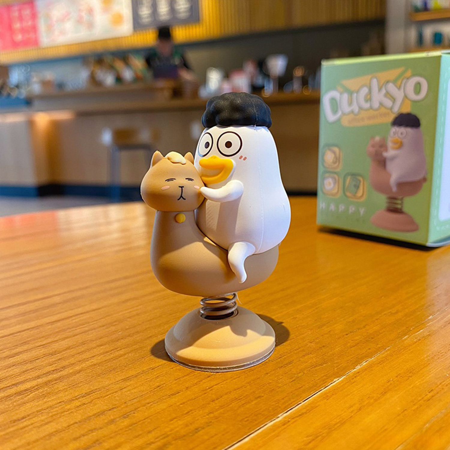 KamiuzzlyCute Handmade Duck Figurine - Office Desk Decor & Stress Relief Gift