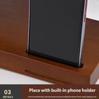 Kamiuzzly Smart Luxury Table Lamp: Soft Light, Creative Clock, USB Charging