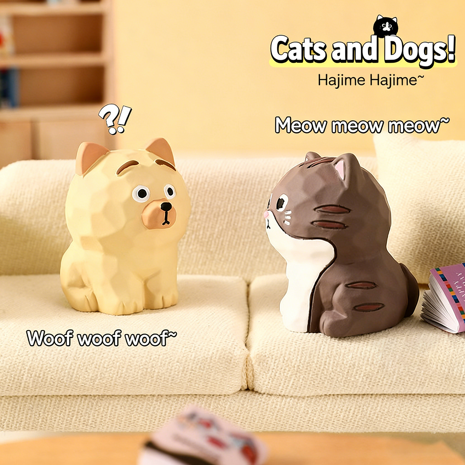 Kamiuzzly Puppy Resin Figurine - Mini Dog Desktop Decor, Office Desk & Shelf Decor Gift