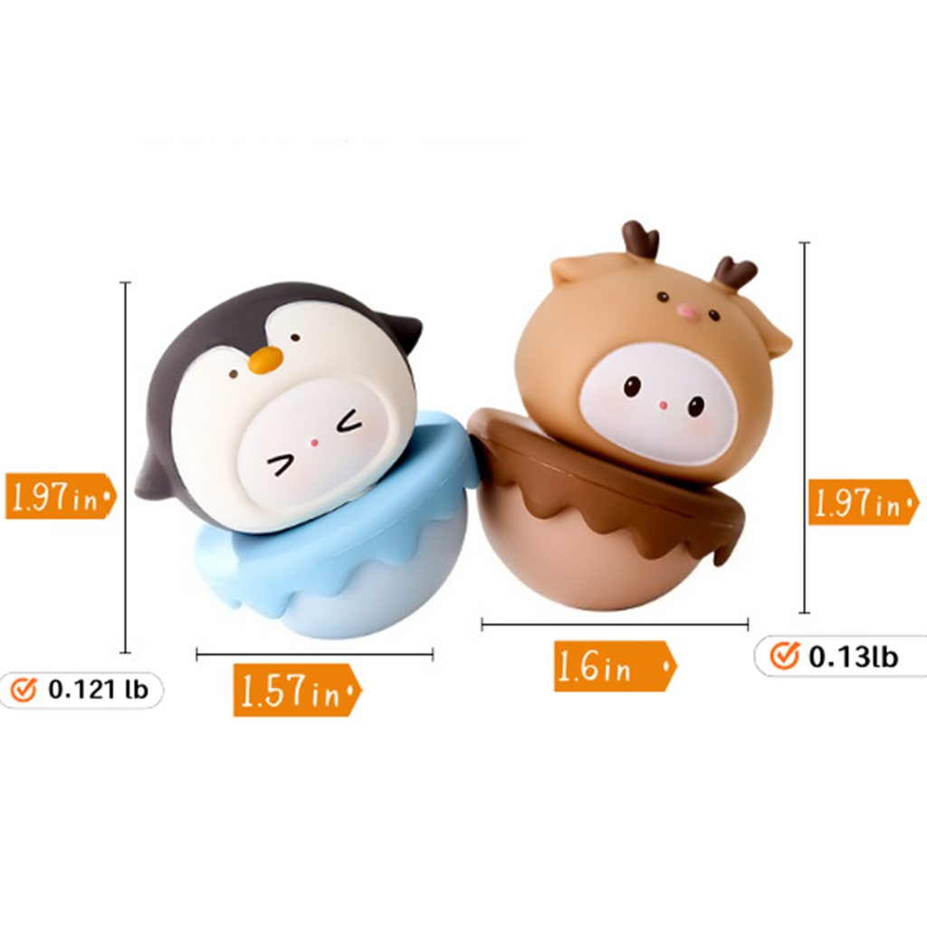 Kamiuzzly Cute Wobbly Figure - Stress Relief Desk Toy, Kawaii Office & Home Decoration