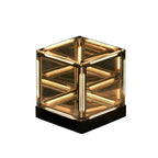 Kamiuzzly Magnetic Levitation 001 Series 4D Hyperspace Cube Display Stand with LED Lights - Floating Action Figure Showcase & Desktop Decor for Collectors